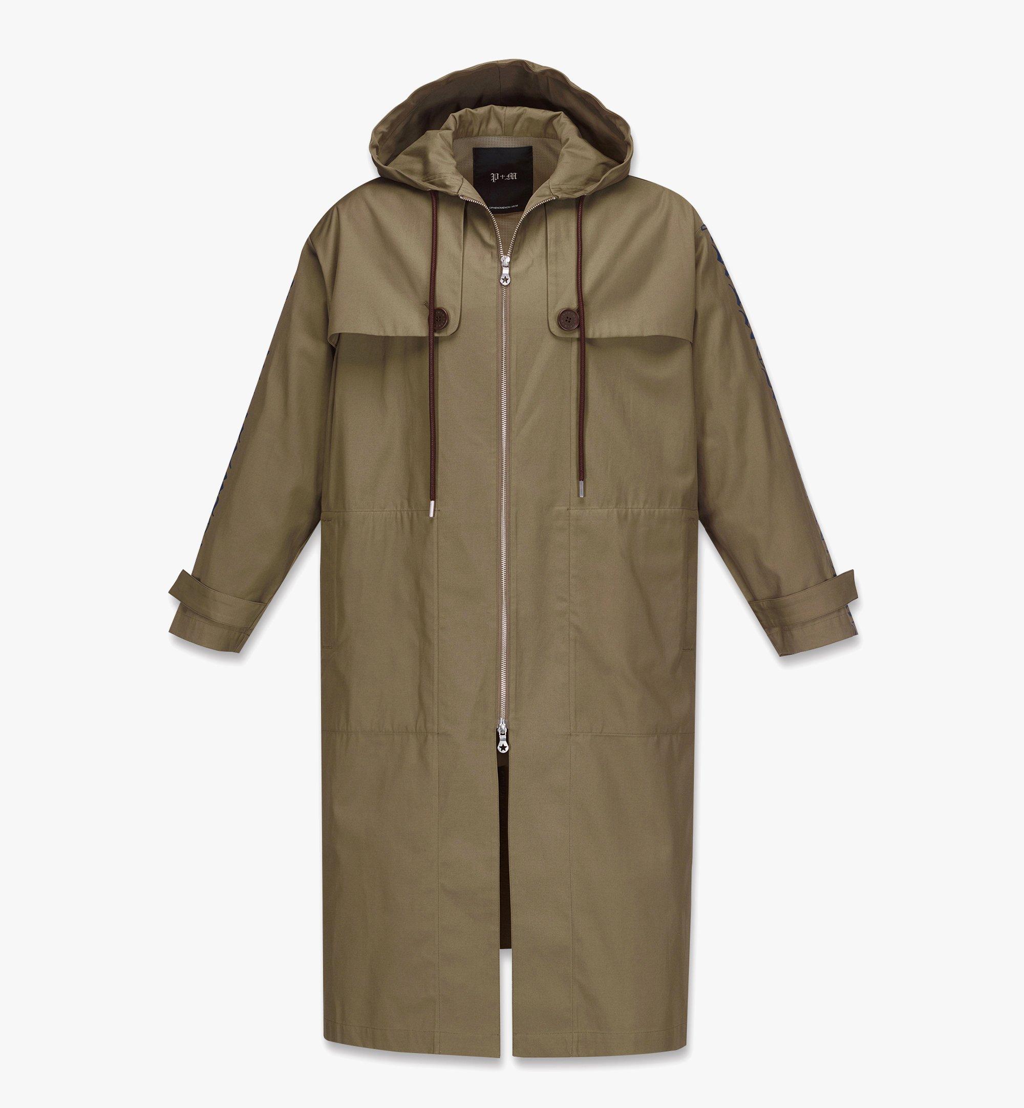 Men’s PHENOMENON+MCM Hooded Long Coat in Gabardine 1